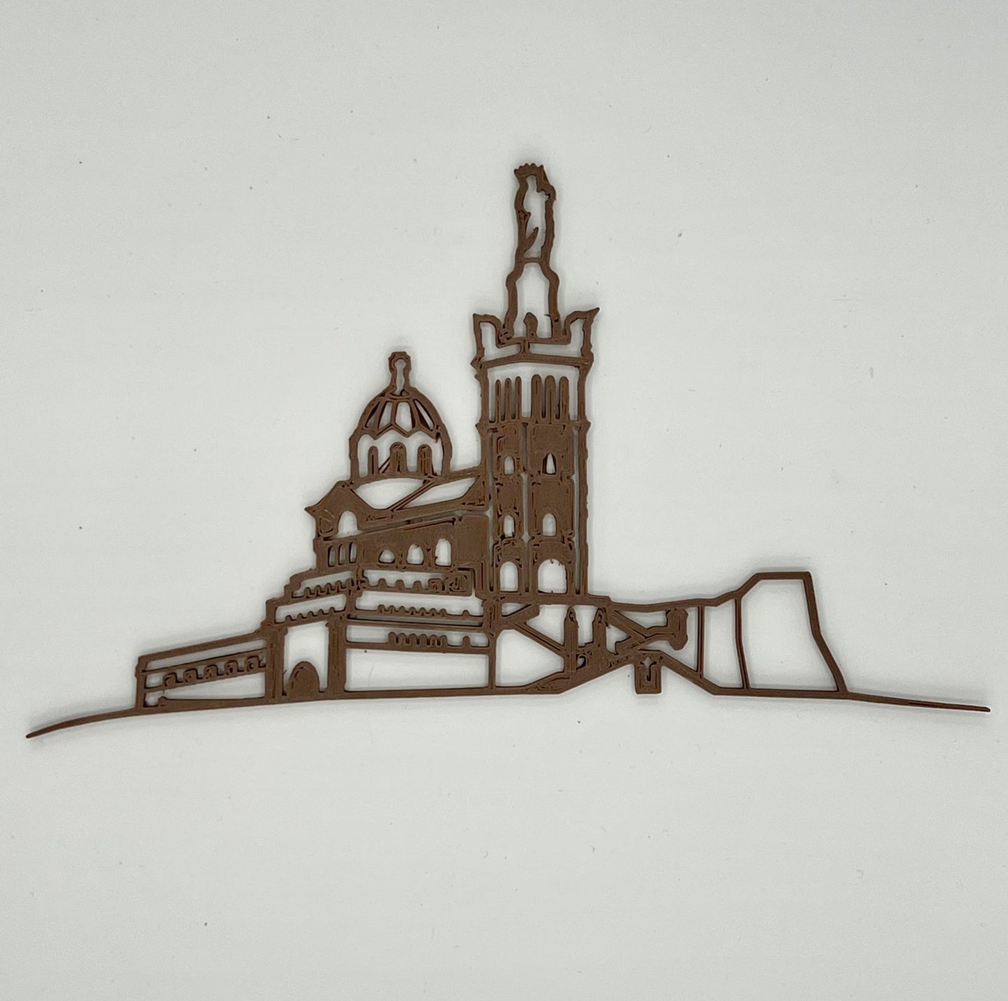 Magnet Notre Dame de la Garde en Amidon de Maïs et Bois