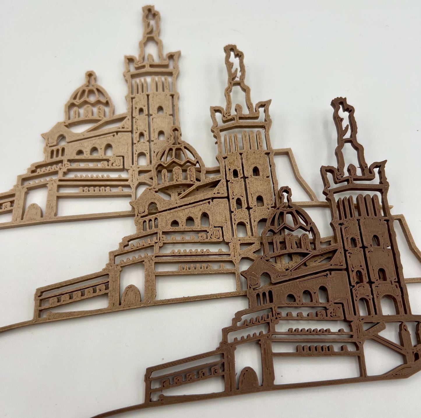 Magnet Notre Dame de la Garde en Amidon de Maïs et Bois