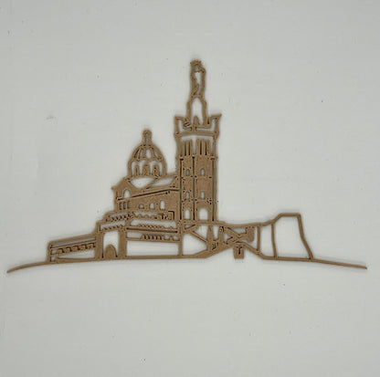 Magnet Notre Dame de la Garde en Amidon de Maïs et Bois