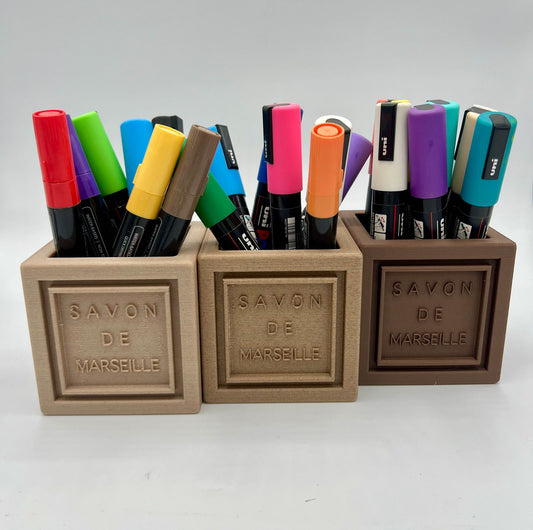 Pot à Crayons Savons de Marseille en Amidon de Maïs et Bois