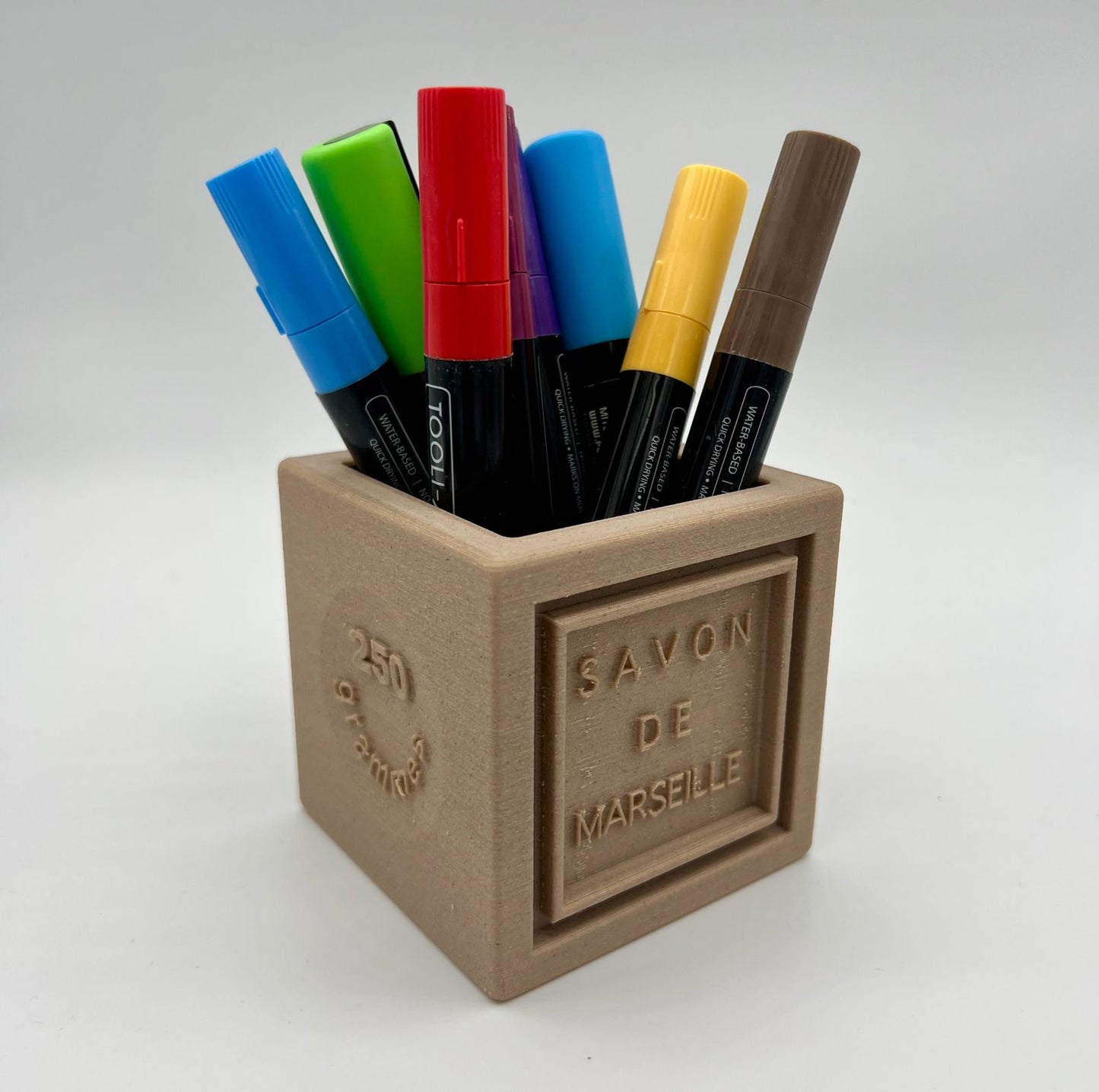 Pot à Crayons Savons de Marseille en Amidon de Maïs et Bois