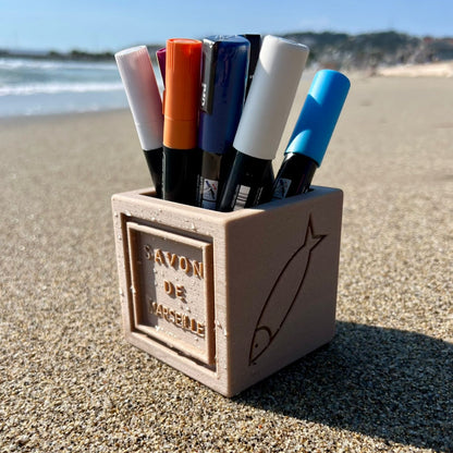 Pot à Crayons Savons de Marseille en Amidon de Maïs et Bois